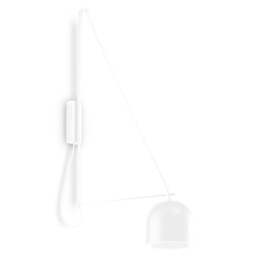 Aplica moderna alba, stil industrial, 1xE14/60W, Kabe 9512, Dohar