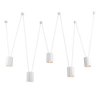 Lustra moderna alba, stil industrial, 5xGU10/50W, Viwin 9572, Dohar