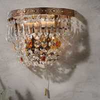 Aplica clasica cristal alama patinata 2xE14/40W, Sheraton WA 2-780/2 Patina Orion