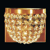 Aplica clasica cristal alama Aur 24k 1xE27/60W, Sheraton WA 2-483/1 Gold Orion
