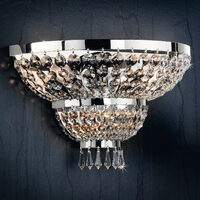 Aplica clasica cristal alama crom 3xE14/40W, Sheraton WA 2-1170/3 Chrom Orion