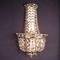 Aplica clasica cristal alama Aur 24k 3xE14/40W, Ambassador WA 2-1066/3 Gold Orion