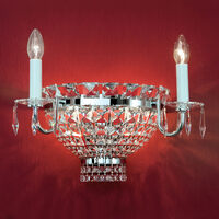 Aplica clasica cristal alama crom 4xE14/40W, Ambassador WA 2-514/2+2 Chrom Orion
