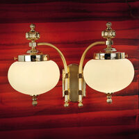 Aplica clasica alama patinata 2xE27/60W, Nostalgie WA 2-470/1 Aufw/Patina/Champ Orion