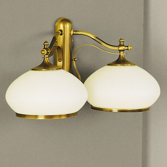 Aplica clasica alama patinata 2xE27/60W, Empire WA 2-720/2 Patina-Opal Orion