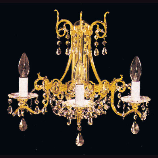 Aplica moderna cristal alama Aur 24k 3xE14/40W, Nagoya WA 2-385/3 Gold Orion