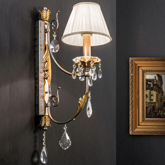 Aplica moderna alama antichizata 1xE14/40W, Miramare WA 2-1301/1 Silber Gold Orion