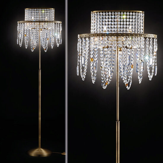 Lampadar clasic cristal 4xG9/40W, KristallDesign STL 12-1139/4 Patina Orion