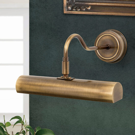 Aplica/lampa de tablou alama patinata 1xE14/40W Bilderleuchten WA 2-534/1 Patina Orion