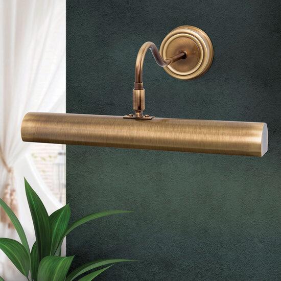Aplica/lampa de tablou alama patinata 2xE14/40W Bilderleuchten WA 2-535/2 Patina Orion