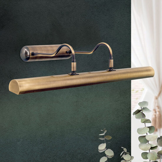 Aplica/lampa de tablou alama patinata 3xE14/40W Bilderleuchten WA 2-536/3 Patina Orion