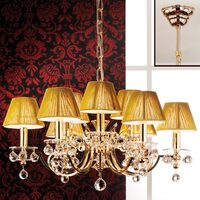 Candelabru clasic Aur 24k 9xE14/40W, KristallDesign LU 2144/6+3 Gold Orion