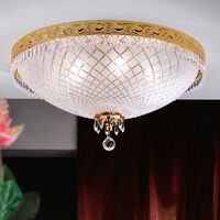 Plafoniera clasica alama Aur 24k 8xE27/60W, Empire Crystal DL 7-489/8/61 Gold Orion