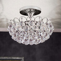 Plafoniera moderna cristal alama crom 4xE14/40W, Kristall Klassisch DLU 2410/4/40 Chrom Orion