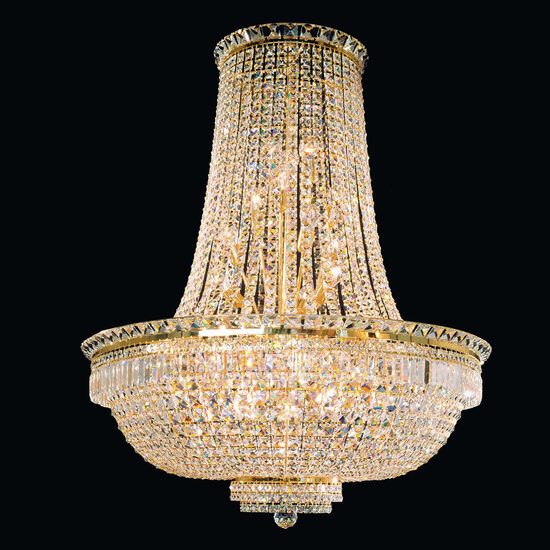 Candelabru clasic cristal alama Aur 24k 32xE27/60W, Ambassador LU 2239/32/120 Gold Orion