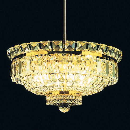 Candelabru clasic cristal alama Aur 24k 9xE14/40W, Ambassador LU 2238/9/45 Gold Orion