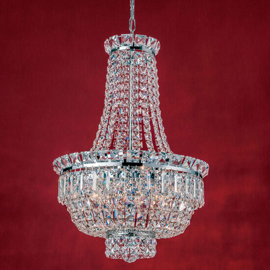 Candelabru clasic cristal alama crom 9xE14/40W, Ambassador LU 2239/9/45 Chrom Orion
