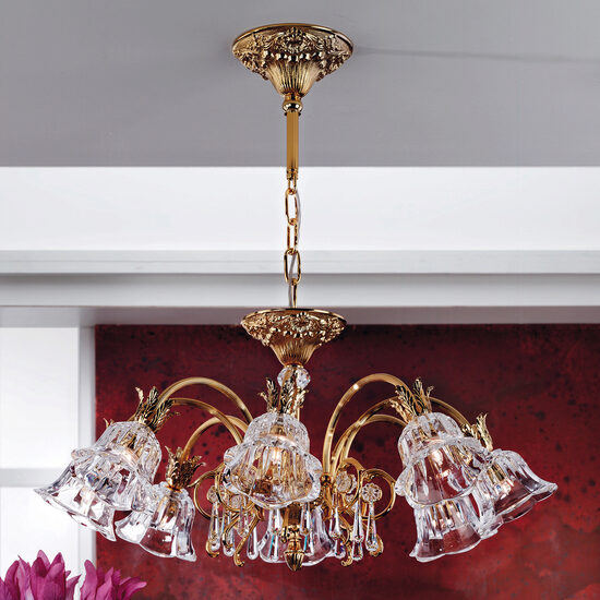 Candelabru modern alama Aur 24k 8xG9/40W, La Boheme LU 2392/8 Gold Orion