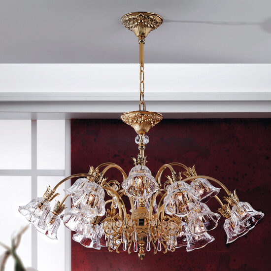 Candelabru modern alama Aur 24k 16xG9/40W, La Boheme LU 2392/4+8+4 Gold Orion