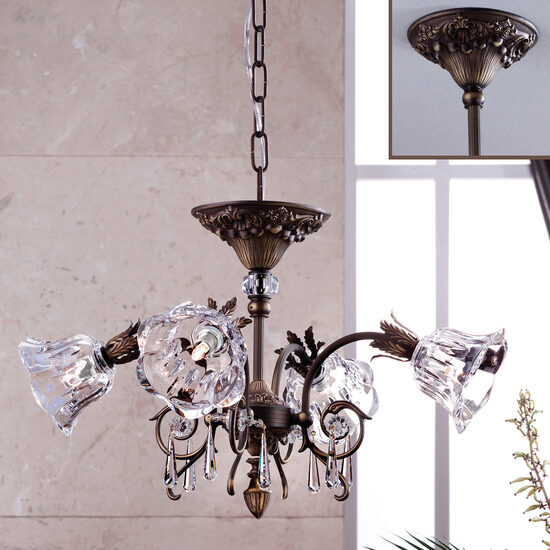 Candelabru modern alama patinata 4xG9/40W, La Boheme LU 2392/4 Altpatina Orion