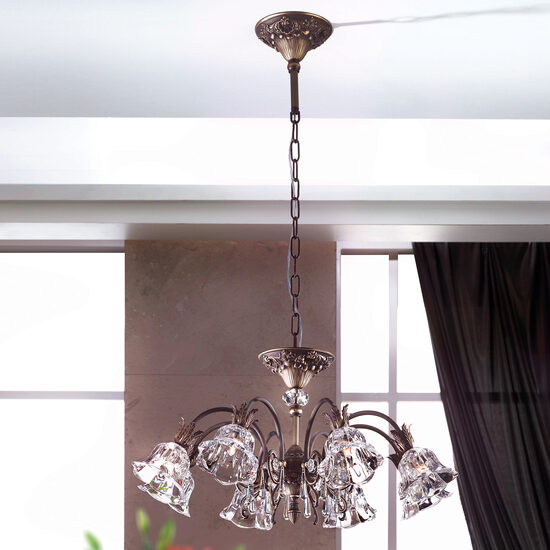 Candelabru modern alama patinata 8xG9/40W, La Boheme LU 2392/8 Altpatina Orion