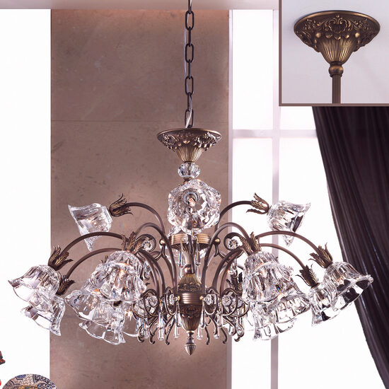 Candelabru modern alama patinata 16xG9/40W, La Boheme LU 2392/4+8+4 Altpatina Orion