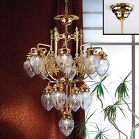 Candelabru clasic alama Aur 24k 13xE27/60W, Budapest LU 1440/8+4+1 Gold Orion