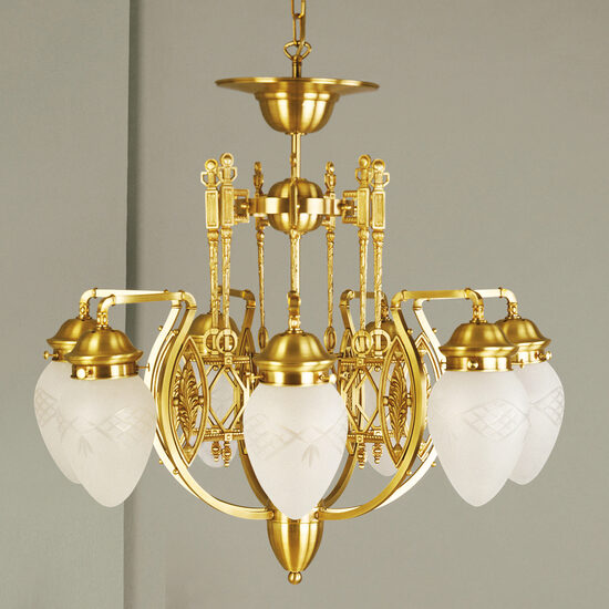Candelabru clasic alama bronz 7xE27/60W, Budapest LU 1440/7 Bronze Orion