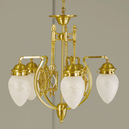 Candelabru clasic alama bronz 5xE27/60W, Budapest LU 1440/5 Bronze Orion