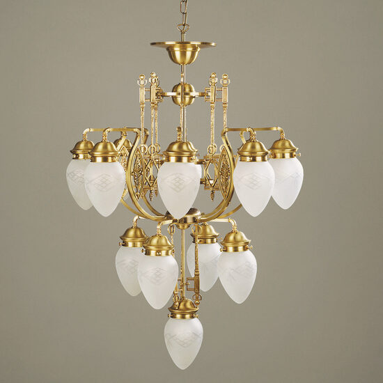 Candelabru clasic alama bronz 13xE27/60W, Budapest LU 1440/8+4+1 Bronze Orion