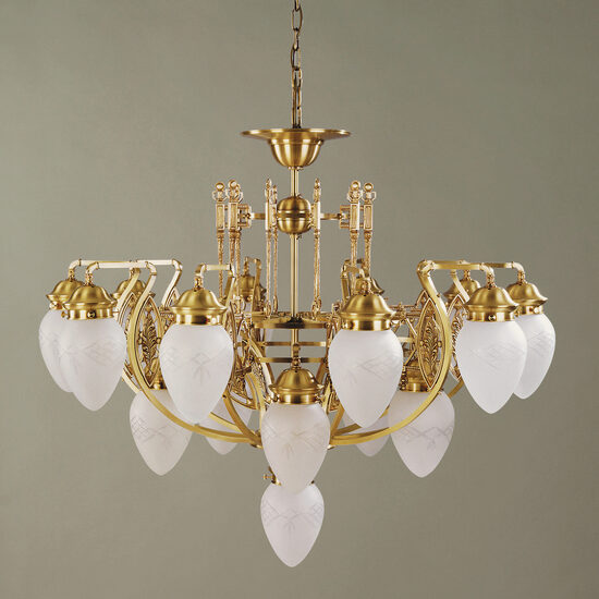 Candelabru clasic alama bronz 16xE27/60W, Budapest LU 1440/10+5+1 Bronze Orion