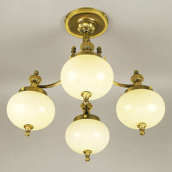 Candelabru clasic alama patinata 4xE27/60W, Nostalgie LU 1321/4 Patina/Champ Orion