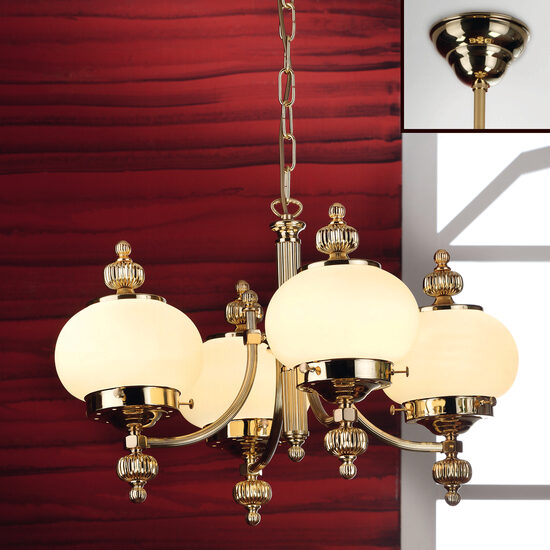 Candelabru clasic alama 4xE27/60W, Nostalgie LU 1319/4 MS/Champ Orion