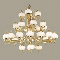 Candelabru clasic alama 32xE27/40W, Nostalgie LU 1319/4+16+8+4 MS/Opal Orion