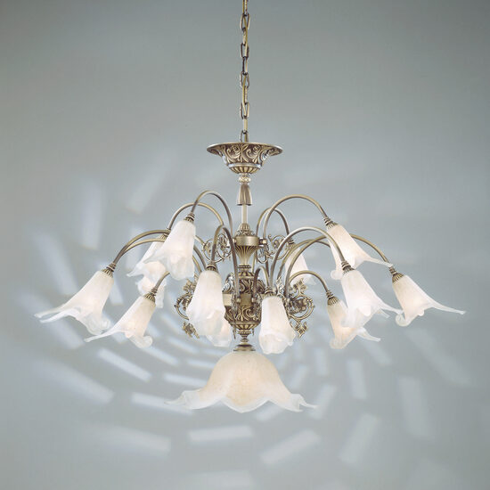 Candelabru clasic 16xE14/40W+1xE27/60W, Tosca LU 1617/12+4+1 Altpatina Orion