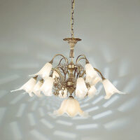 Candelabru clasic 12xE14/40W+1xE27/60W, Tosca LU 1617/8+4+1 Altpatina Orion