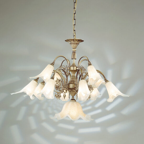 Candelabru clasic 12xE14/40W+1xE27/60W, Tosca LU 1617/8+4+1 Altpatina Orion