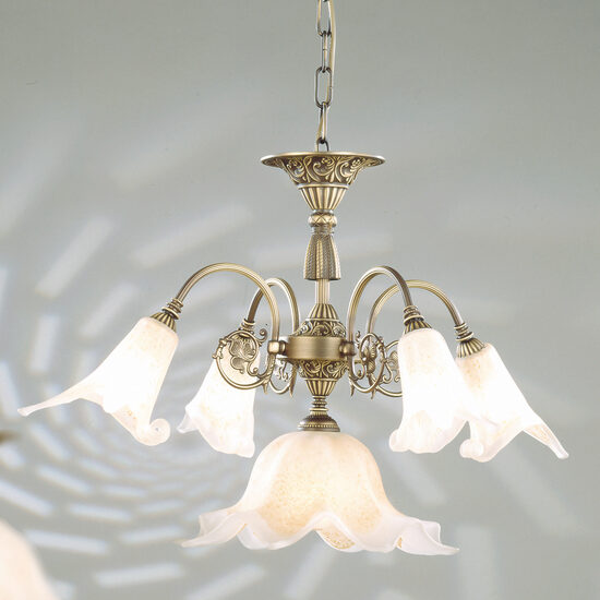 Candelabru clasic 4xE14/40W+1xE27/60W, Tosca LU 1617/4+1 Altpatina Orion