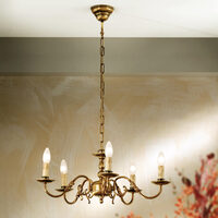 Candelabru clasic alama patinata 5xE14/40W, Stilluster LU 1285/5 Patina Orion