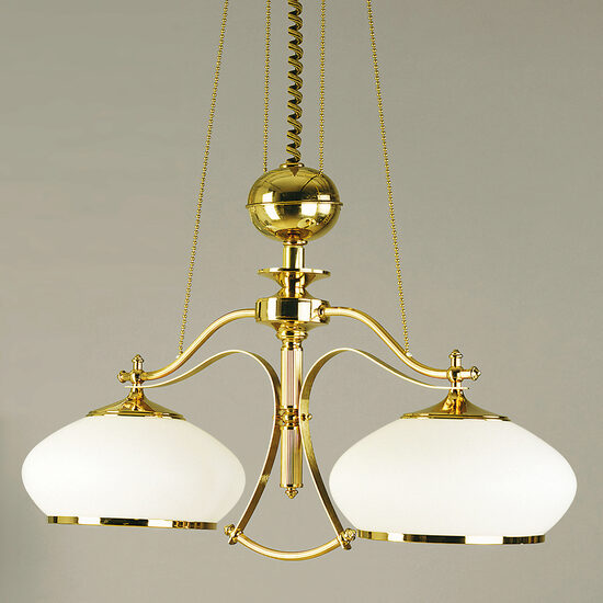 Candelabru clasic alama Aur 24k 2xE27/60W, Empire LU 1462/2 Zug/Opal Orion