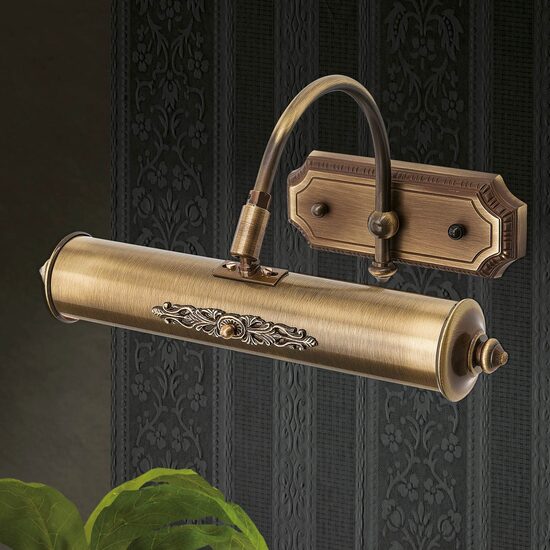 Aplica/lampa de tablou alama patinata 2xG9/28W Bilderleuchten WA 2-1335/1+1 Patina Orion