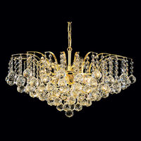 Candelabru modern cristal Aur 24k 9xE14/40W, Kristall Klassisch LU 2324/9/62 Gold Orion