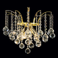 Candelabru modern cristal  Aur 24k 3xE14/40W, Kristall Klassisch LU 2324/3/42 Gold Orion
