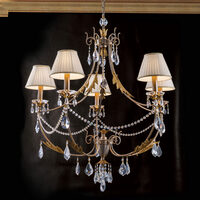 Candelabru modern alama antichizata 5xE14/40W, Miramare LU 2406/5 Silber Gold Orion