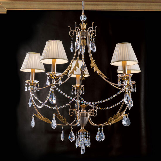 Candelabru modern alama antichizata 5xE14/40W, Miramare LU 2406/5 Silber Gold Orion