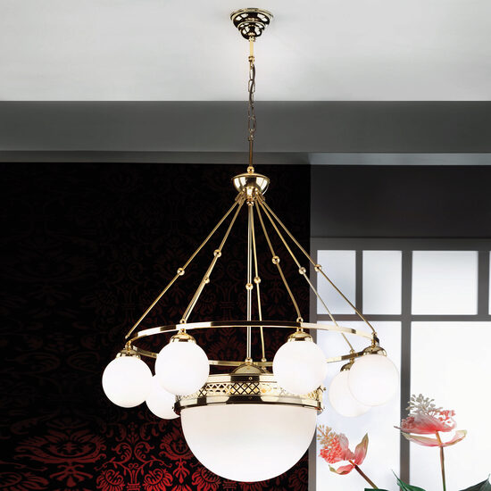 Candelabru modern alama 7xE14/40W+3xE27/60W, Alt Wien LU 1713/7+1 MS Orion
