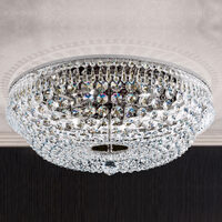 Plafoniera clasica cristal alama crom 6xE27/60W, Sheraton DLU-2327/6/55 Chrom Orion