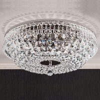 Plafoniera clasica cristal alama crom 6xE14/40W, Sheraton DLU-2327/6/45 Chrom Orion