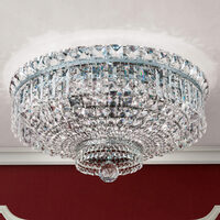 Plafoniera clasica cristal alama crom 9xE27/60W, Ambassador DLU 2238/9/60 Chrom Orion