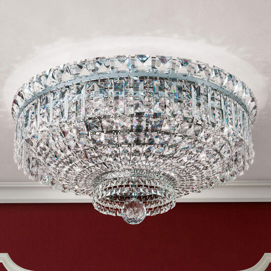 Plafoniera clasica cristal alama crom 9xE27/60W, Ambassador DLU 2238/9/60 Chrom Orion